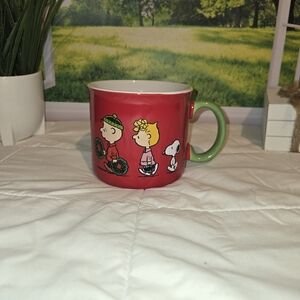 Red Peanuts Character Mug